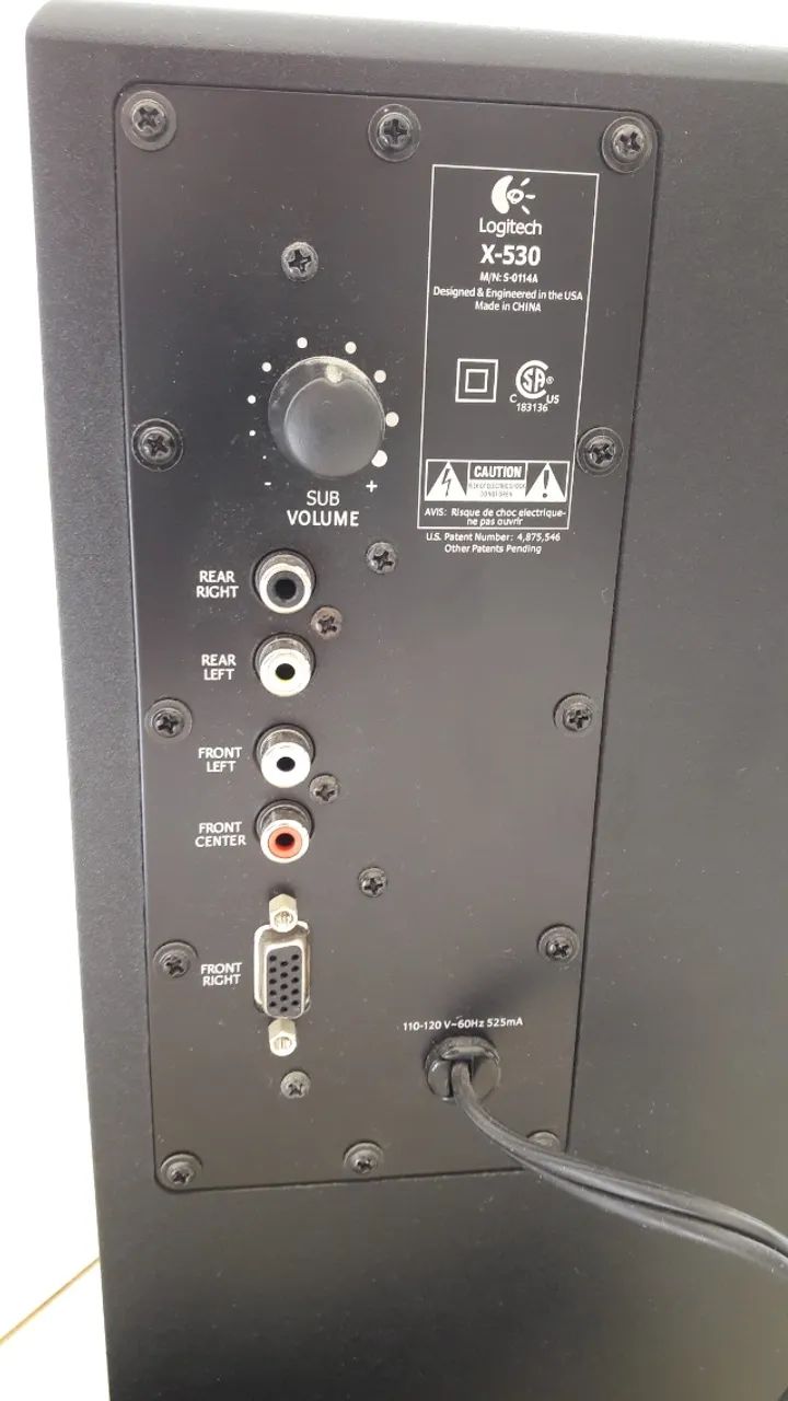 Sistema de Alto-Falantes Logitech X-530 5.1 Canais - Foto 4
