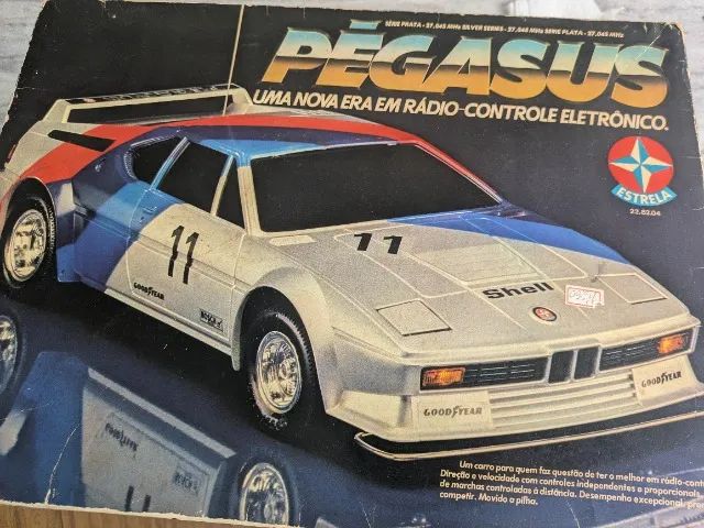 Carrinho Controle Remoto - Coleção 1982 Pégasus Estrela Raro FUNCIONANDO