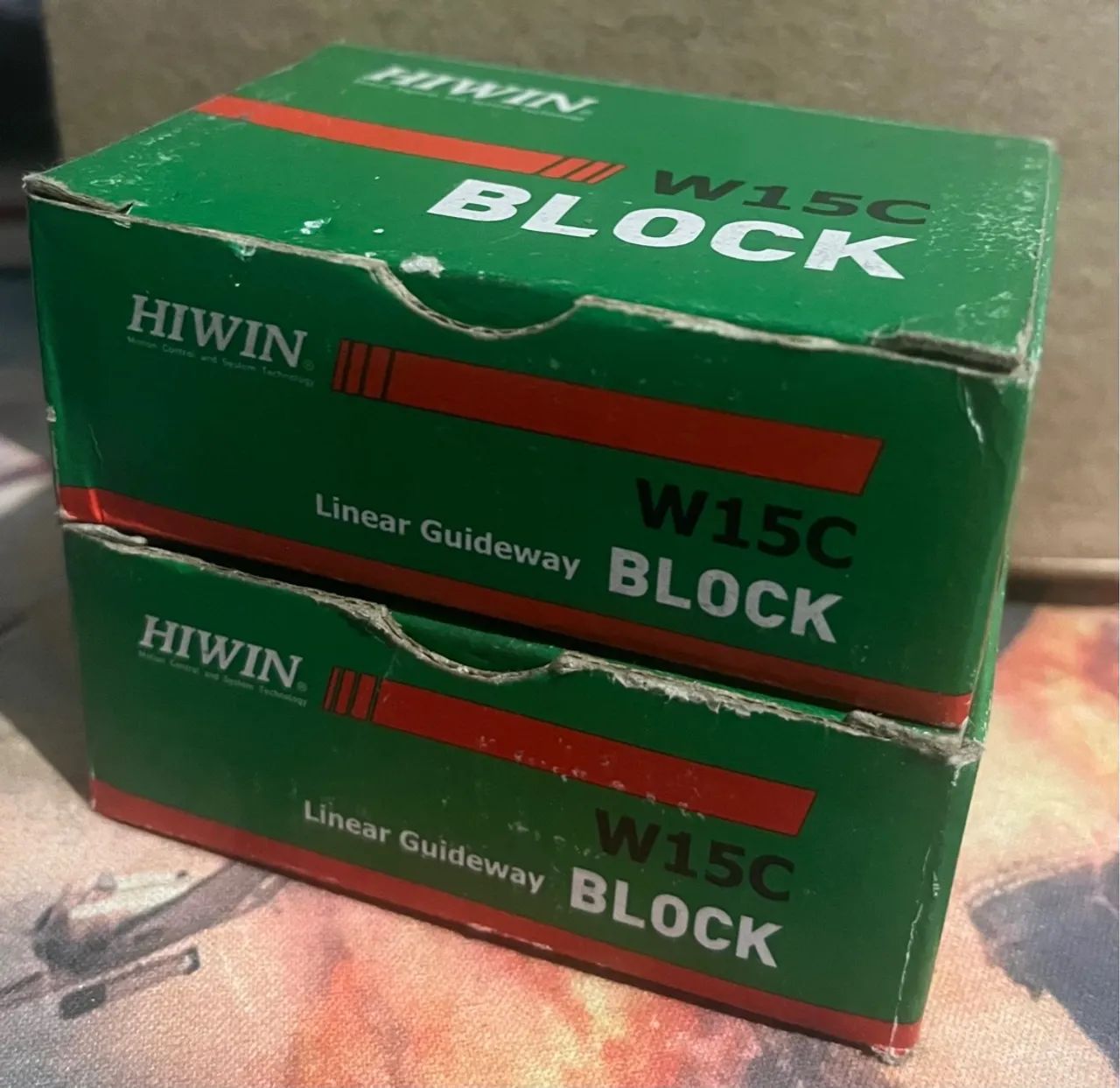 Bloco linear de guia Hiwin W15C kit 2 und