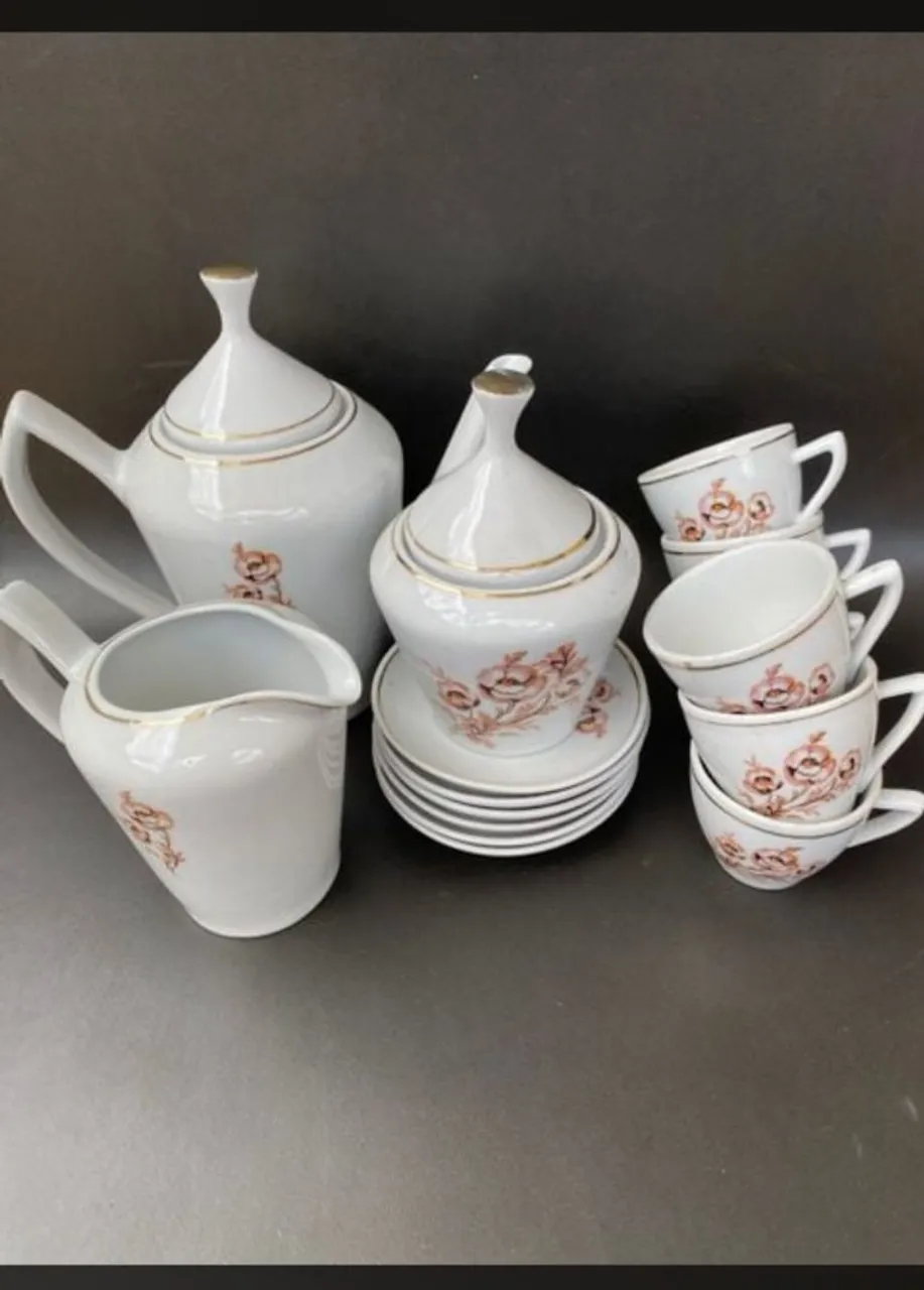POZZANI - jogo de café completo em porcelana