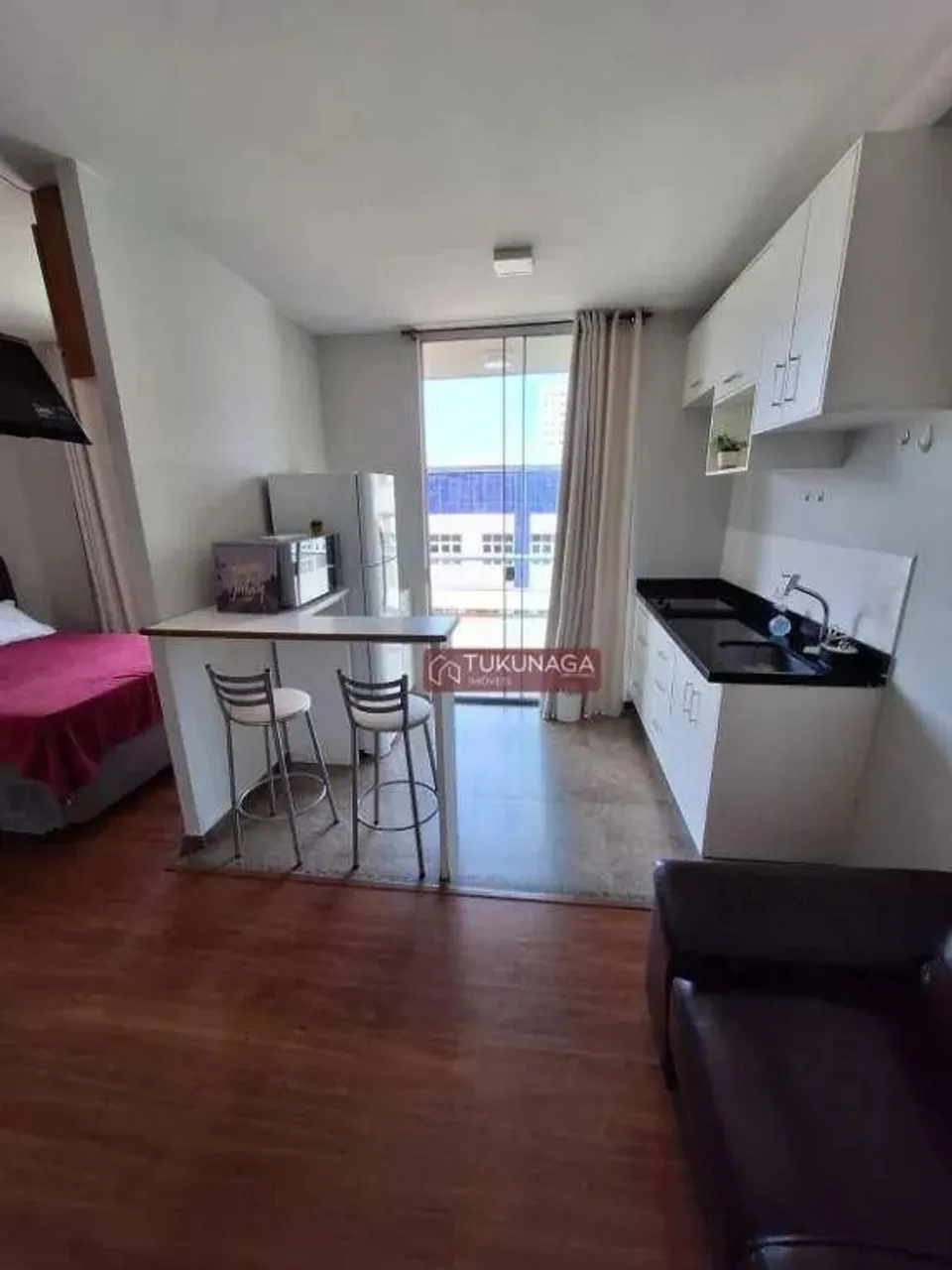 Studio com 1 dormitório para alugar, 36 m² por R$ 1.956,17/mês - Vila Augusta - Guarulhos/