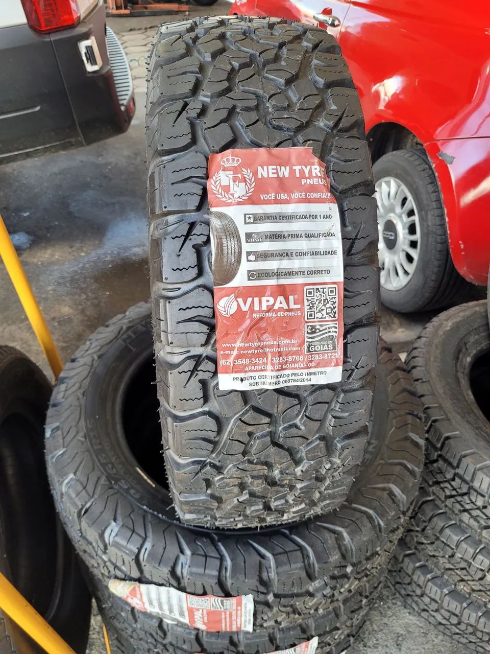 Pneus 195/65R15 New Tyre (VIPAL) 2 ANOS DE GARANTIA