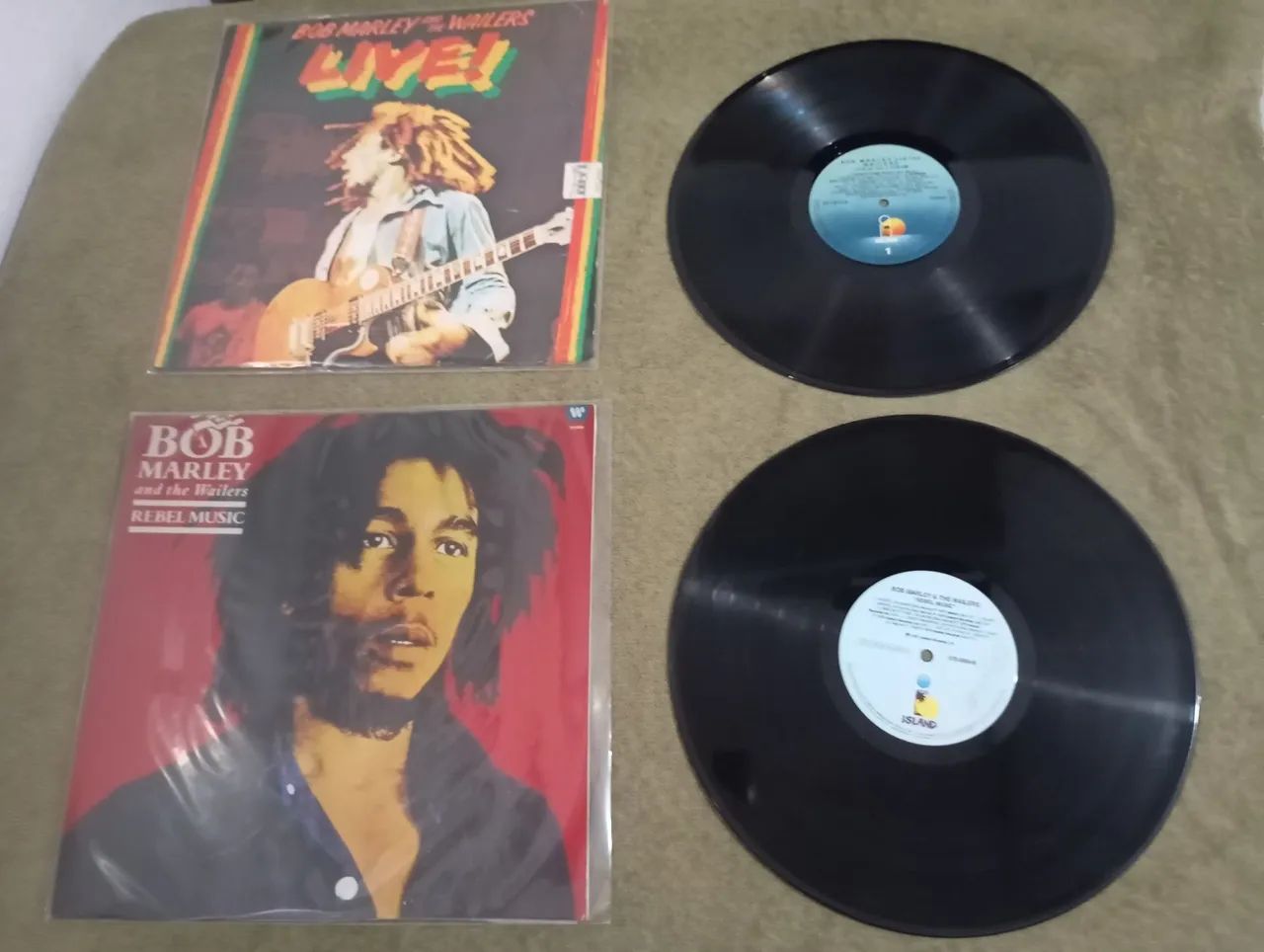 Combo 2 Discos Vinil -BOB MARLEY -otimo estado Capa Dupla 