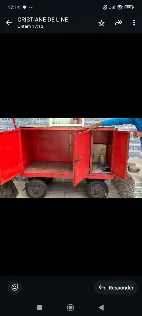 CARRINHO  PARA VENDA DE SALGADOS EVT..R$ 800 - Foto 3