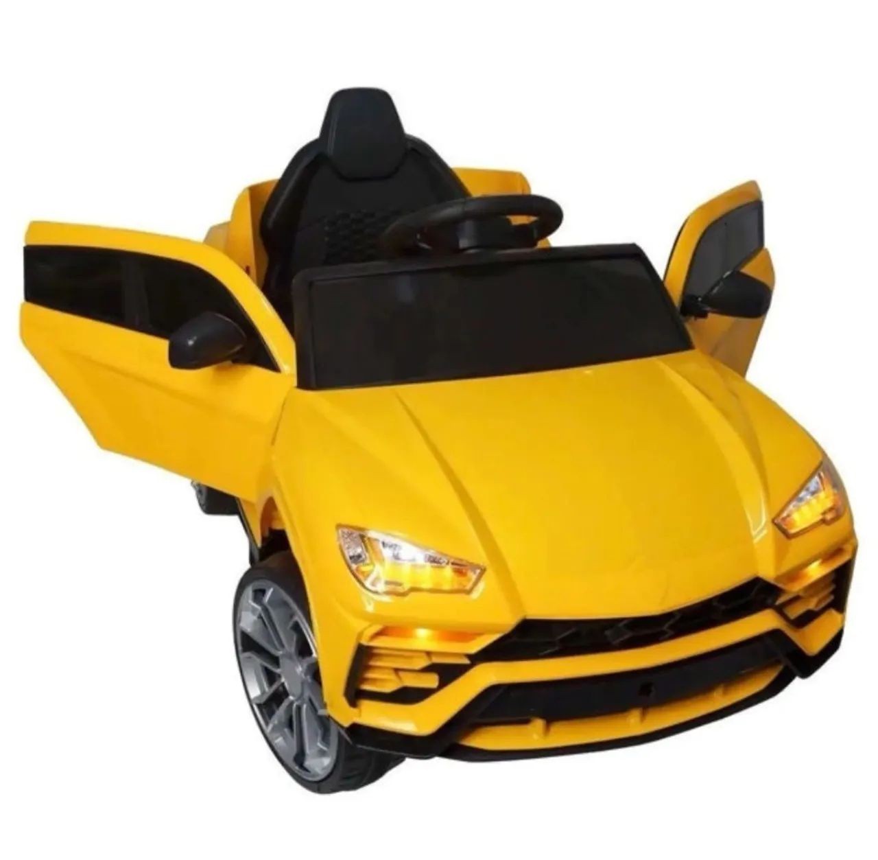 Mini Carro Elétrico Importway Lamborghini Infantil Amarelo com Controle, Som e Luzes - Foto 4
