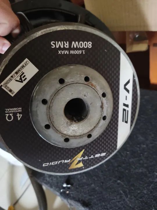 Caixa trio Subwoofer Zetta 800w - Foto 2