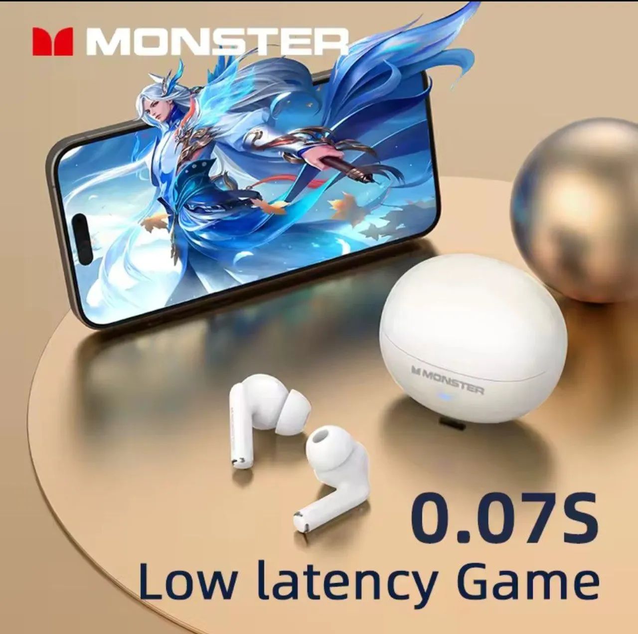Fone de ouvido Monster bluetooth 6.0 e baixa latência. - Foto 3