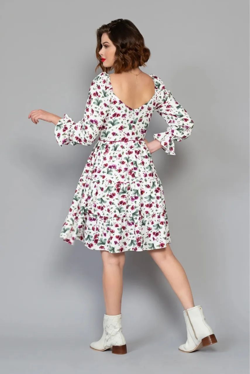 Vestido Cuplover Orquideas de Maria G - Foto 2