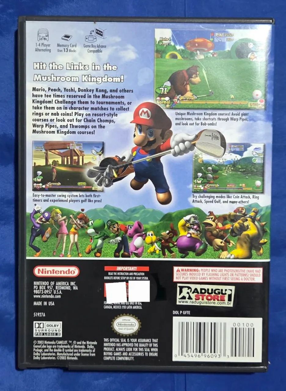 Jogo Mario Golf Toadstool Tour Nintendo Gamecube - Foto 2