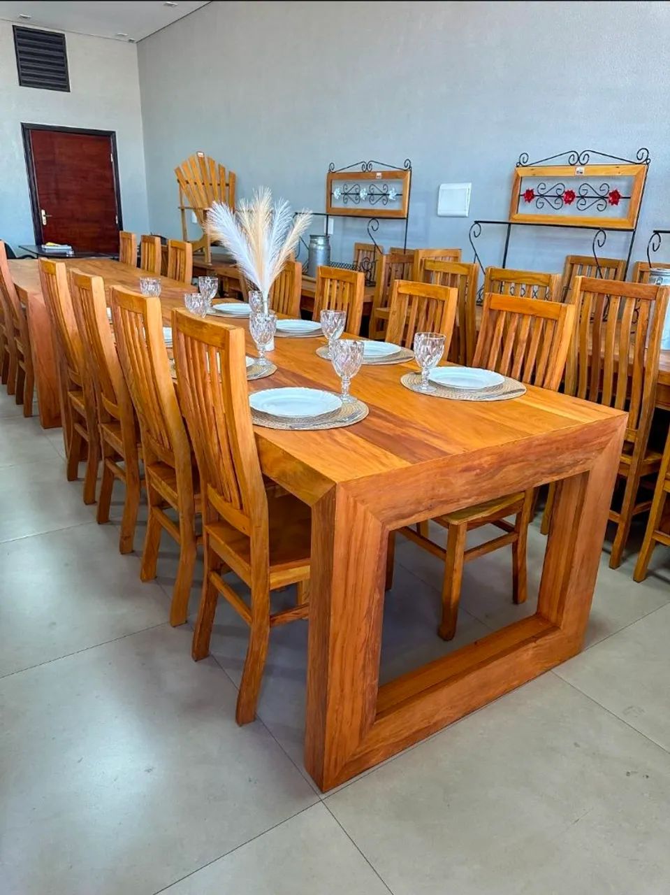Jogo de mesa em Peroba rosa  - Foto 2