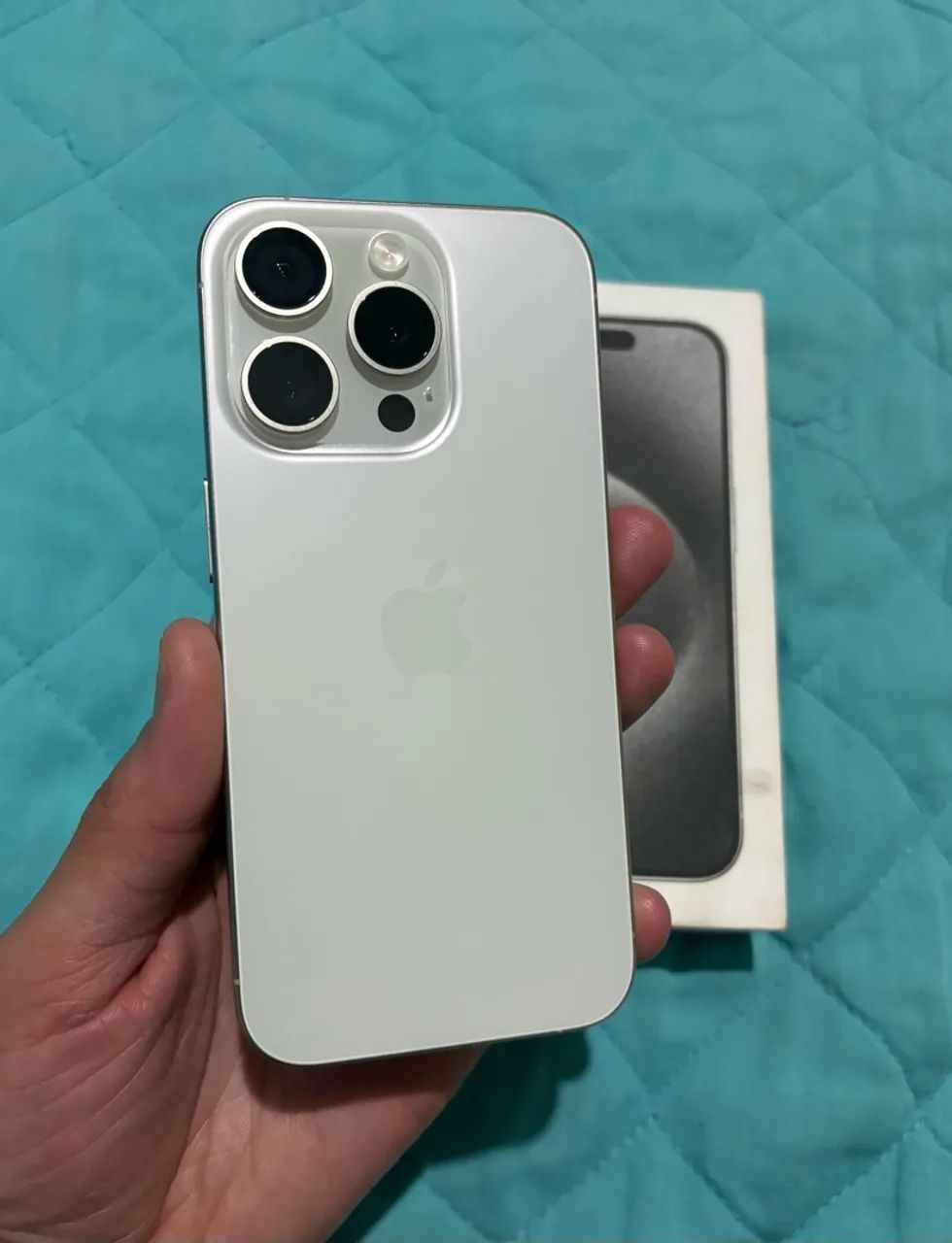 IPHONE 15 PRO 128GB BRANCO TITÂNIO