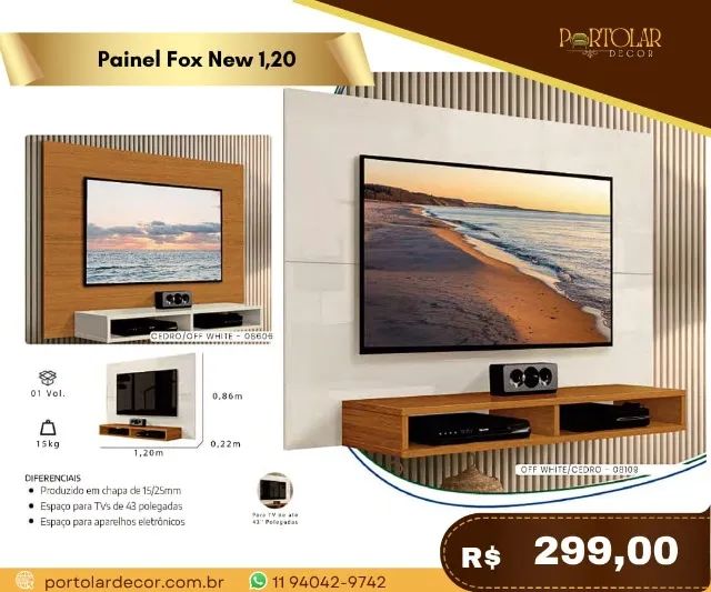 Painel Fox New 1,20 a pronta entrega 