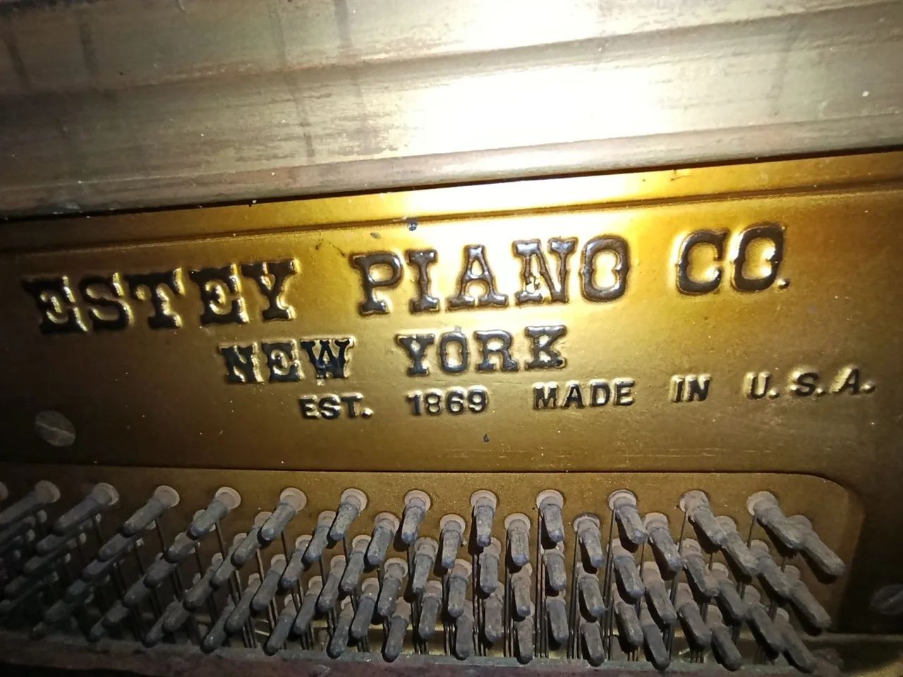 Piano de Corda Estey Piano CO NewYork 1869  - Foto 2