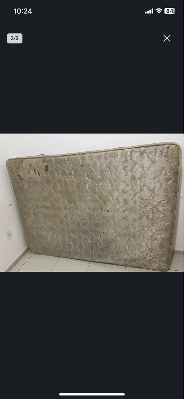 Colchão de casal usado