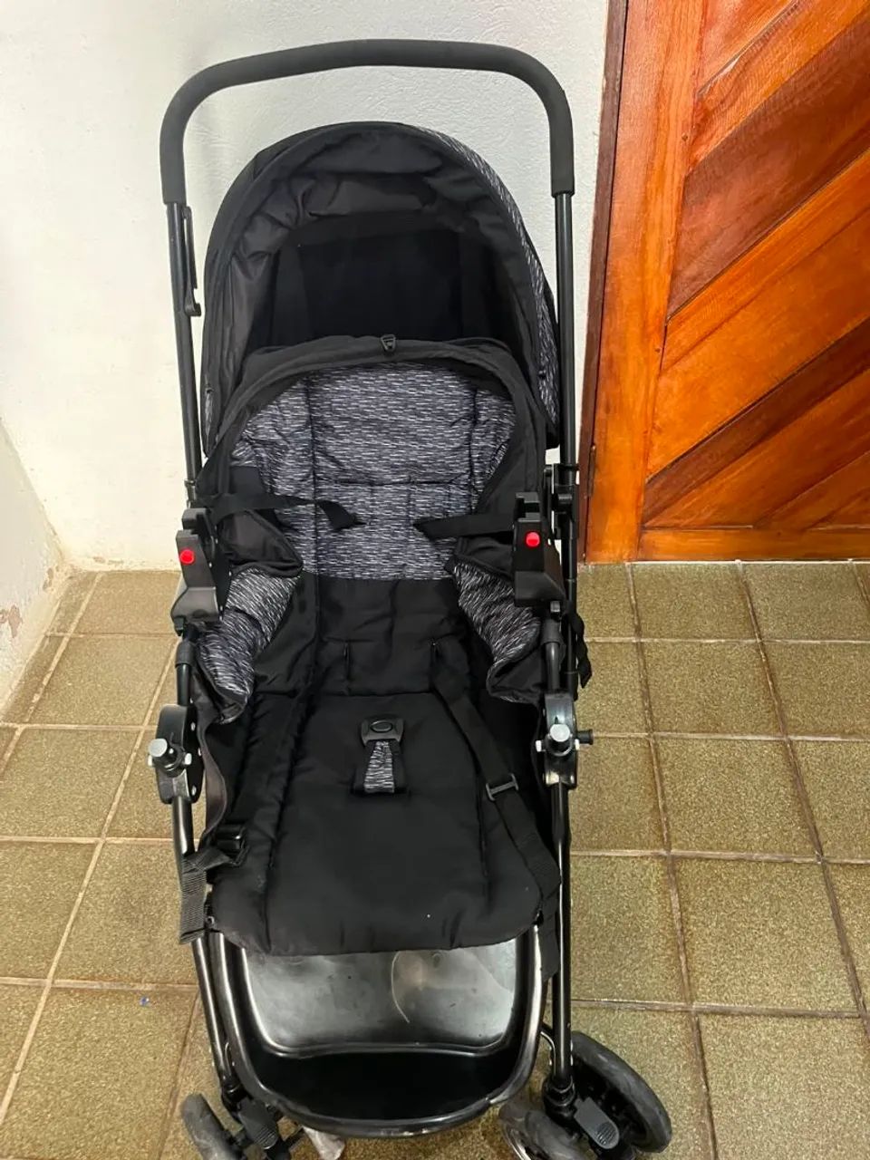 Carrinho+bebê conforto para bebê cosco - Foto 3