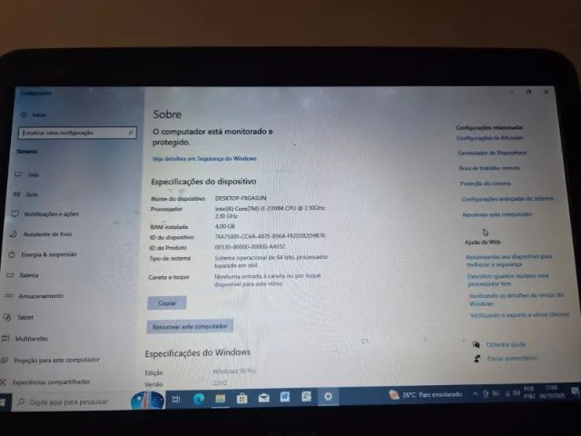 Notebook Dell Core I3 4GB de Ram e HD 500 GB - Foto 4