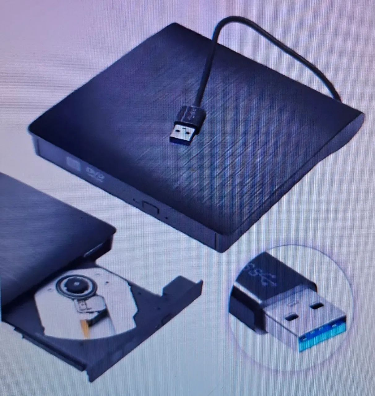 Vendo leitor tocador de DVD e CD externo ,(De brinde um mini teclado)