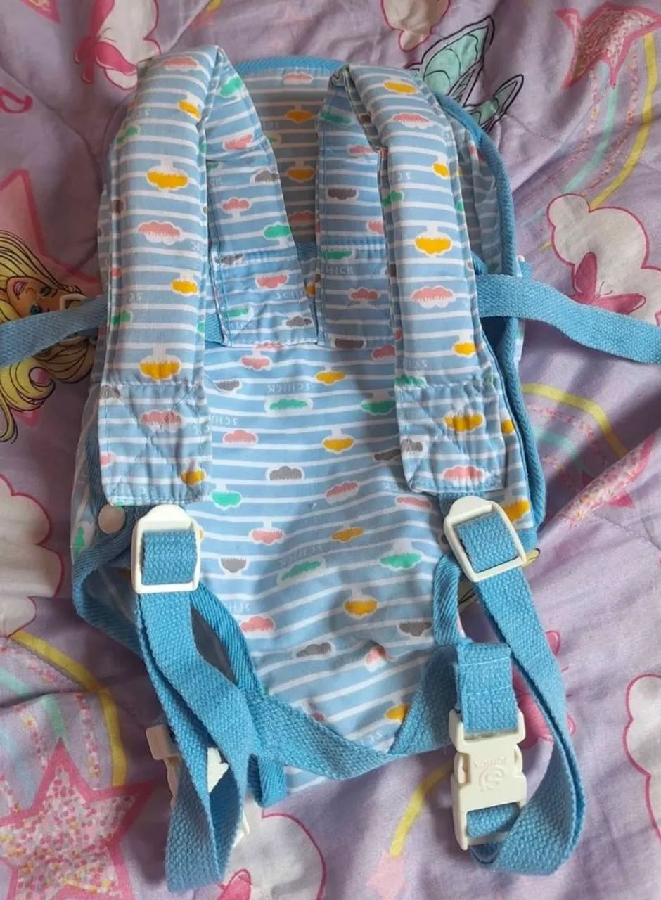 Canguru de bebê azul