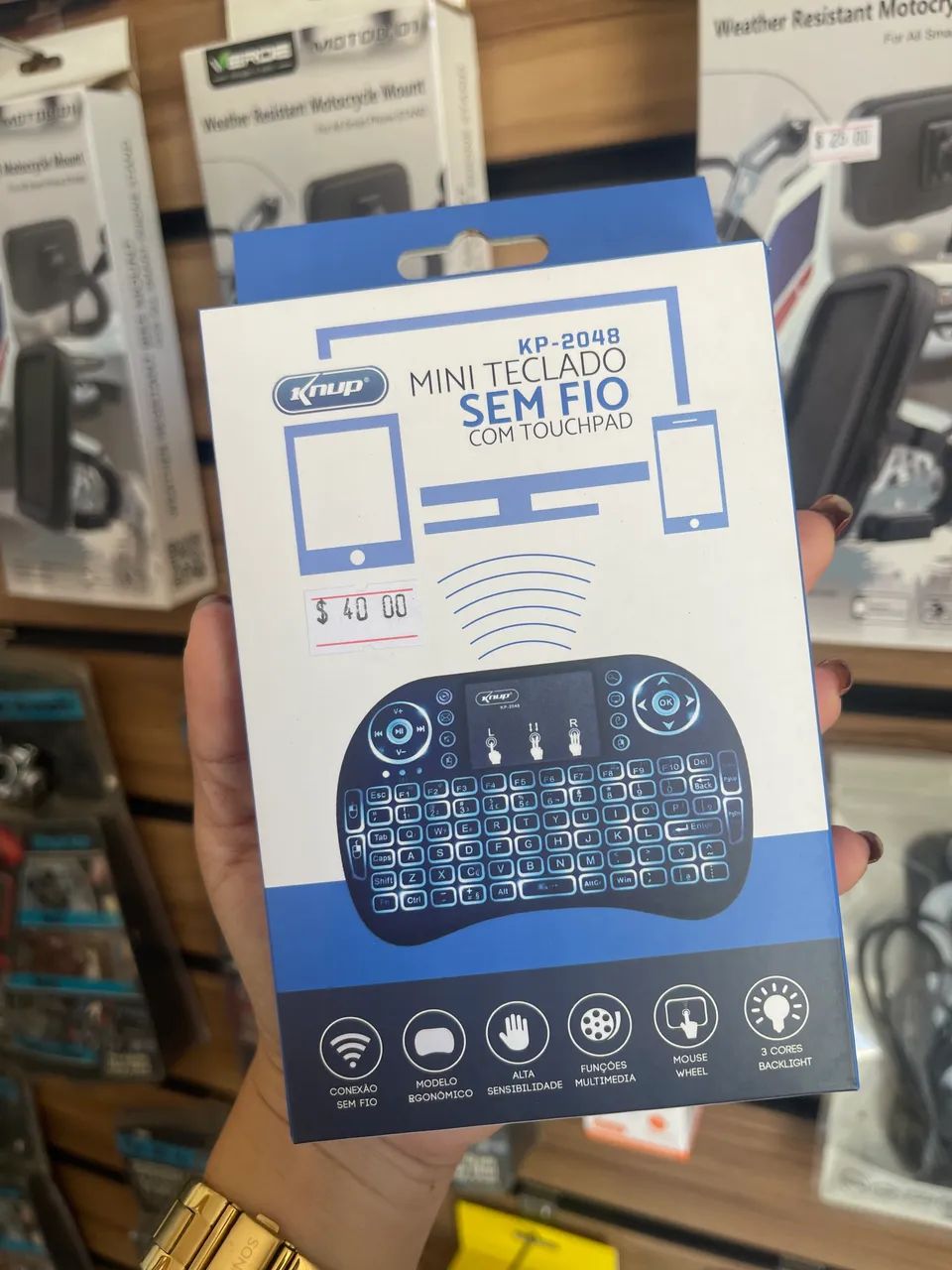 Mini teclado para tv smart computador pc Xbox 