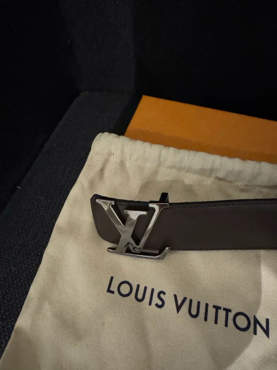 Cinto Louis Vuitton LV Initiales Reversível couro dupla face marrom - Foto 5