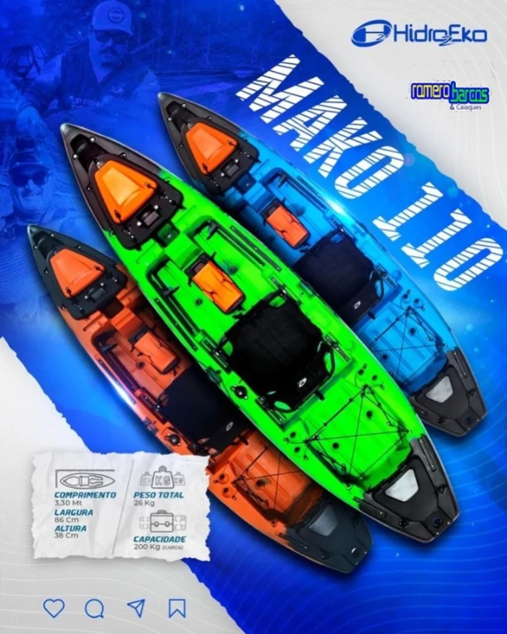caiaque mako 110 pro  - Foto 3