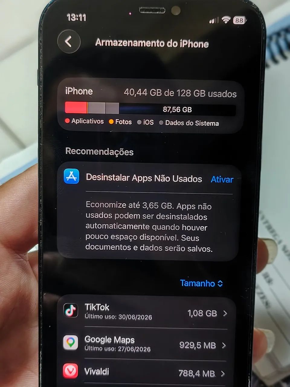 iPhone 12 128gb com avaria - Foto 3