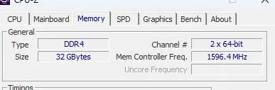 2x16 GB Ram ddr4