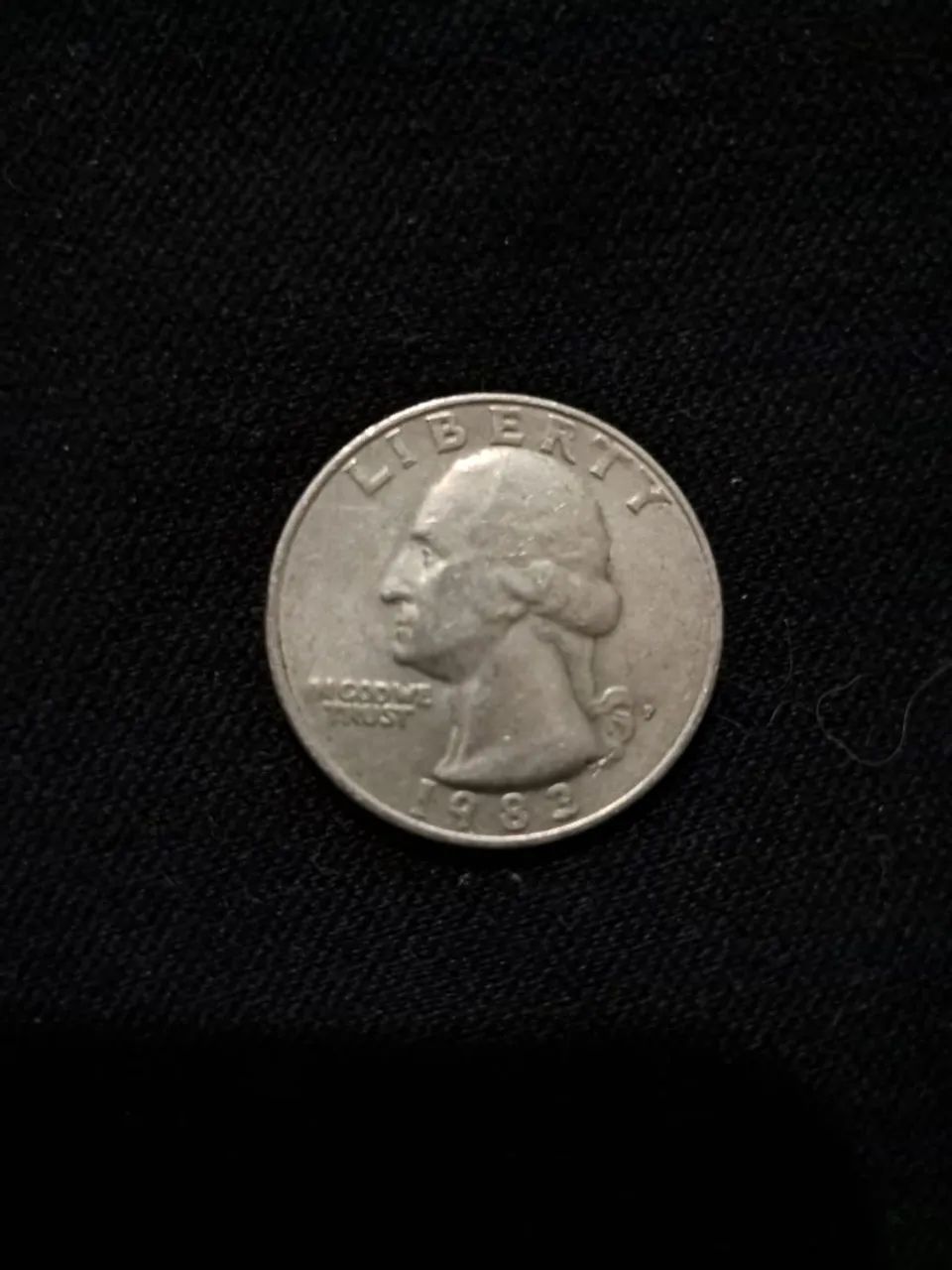 moeda quarter dólar de 1983 