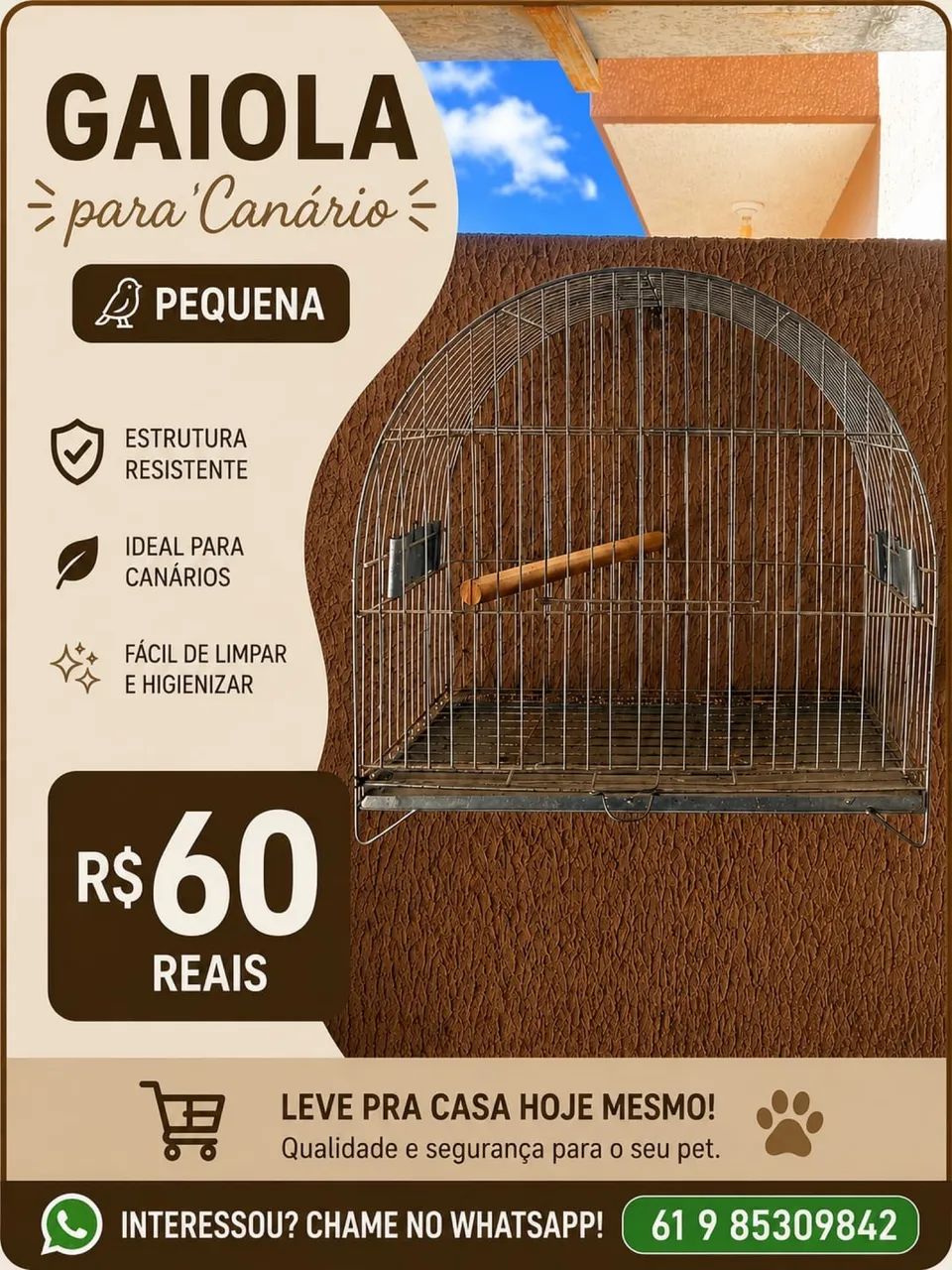 Gaiola para Canário 
