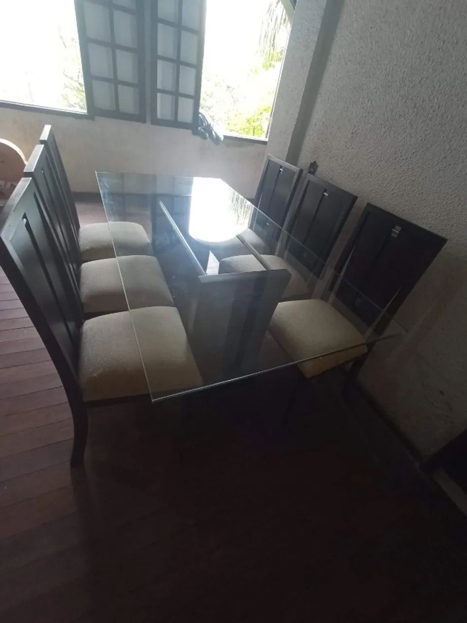 Mesa Jantar Retangular de vidro 6 lugares - Foto 4