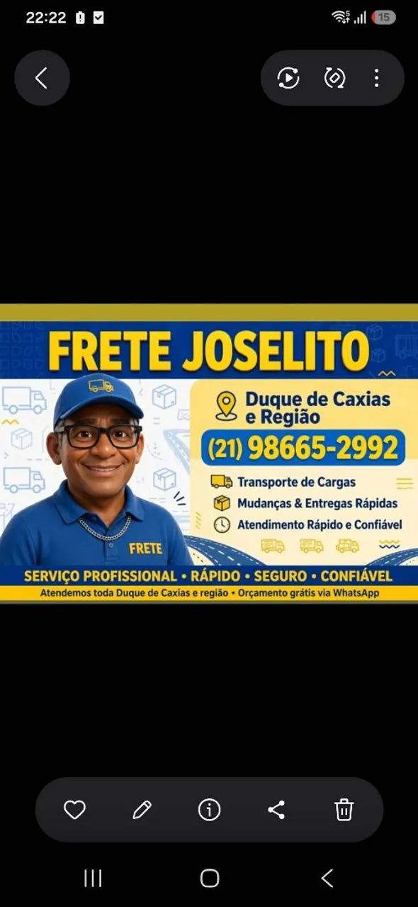 Frete e pequenas mudanças