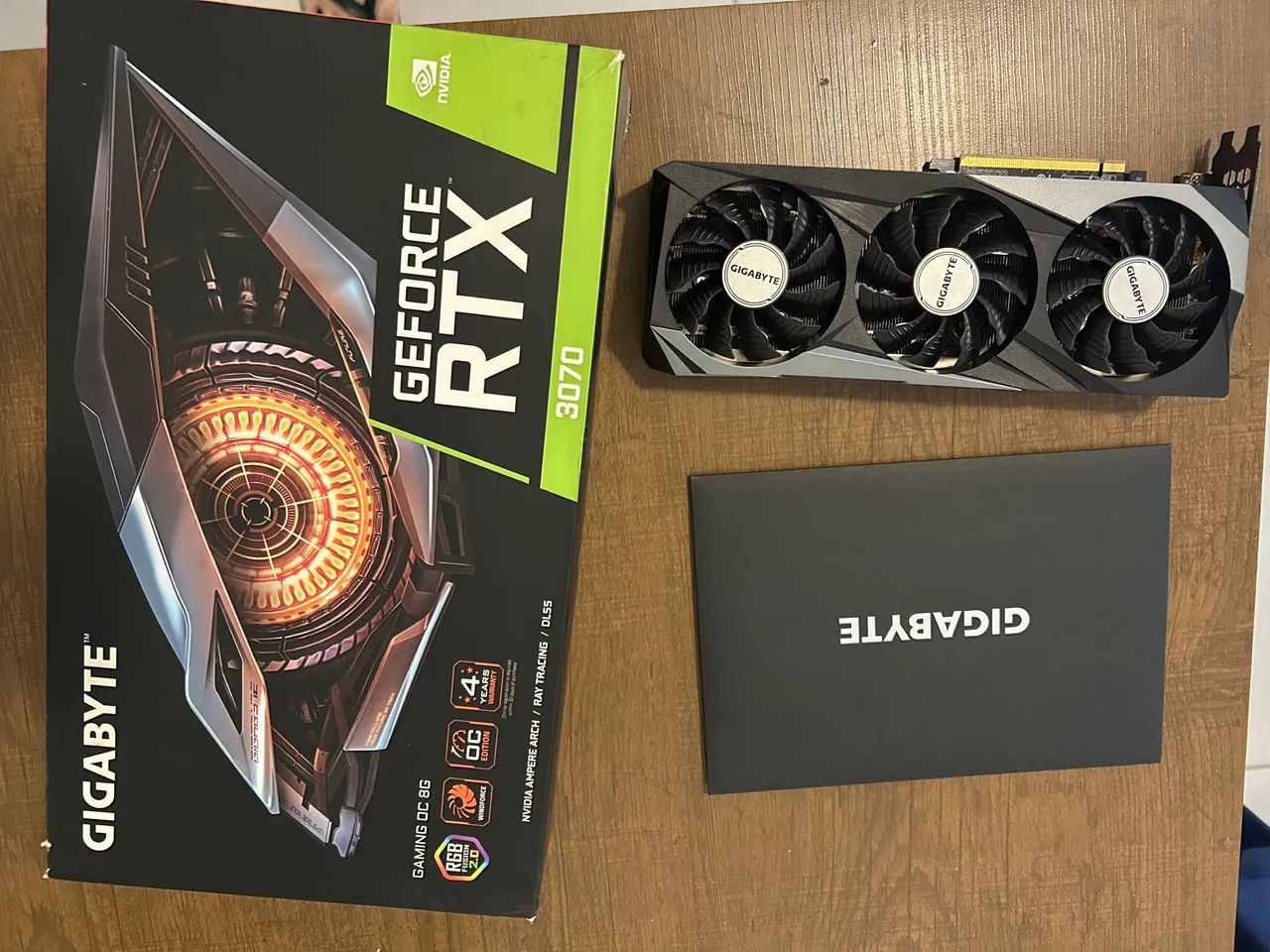 Placa de vídeo RTX 3070 NVidia 8GB Gigabyte