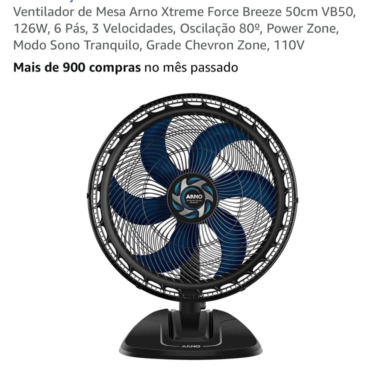 Ventilador Arno Xtreme Force 50 cm