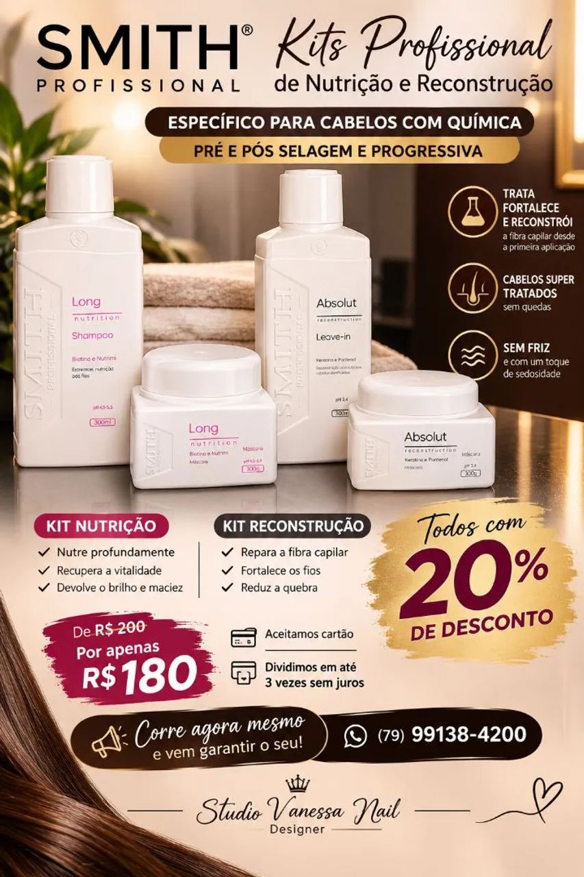 Kit de Tratamento / Nutrição e Reconstrução  - Foto 3
