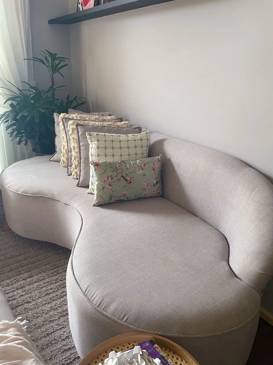 Vendo sofá orgânico de linho novo!!  - Foto 4