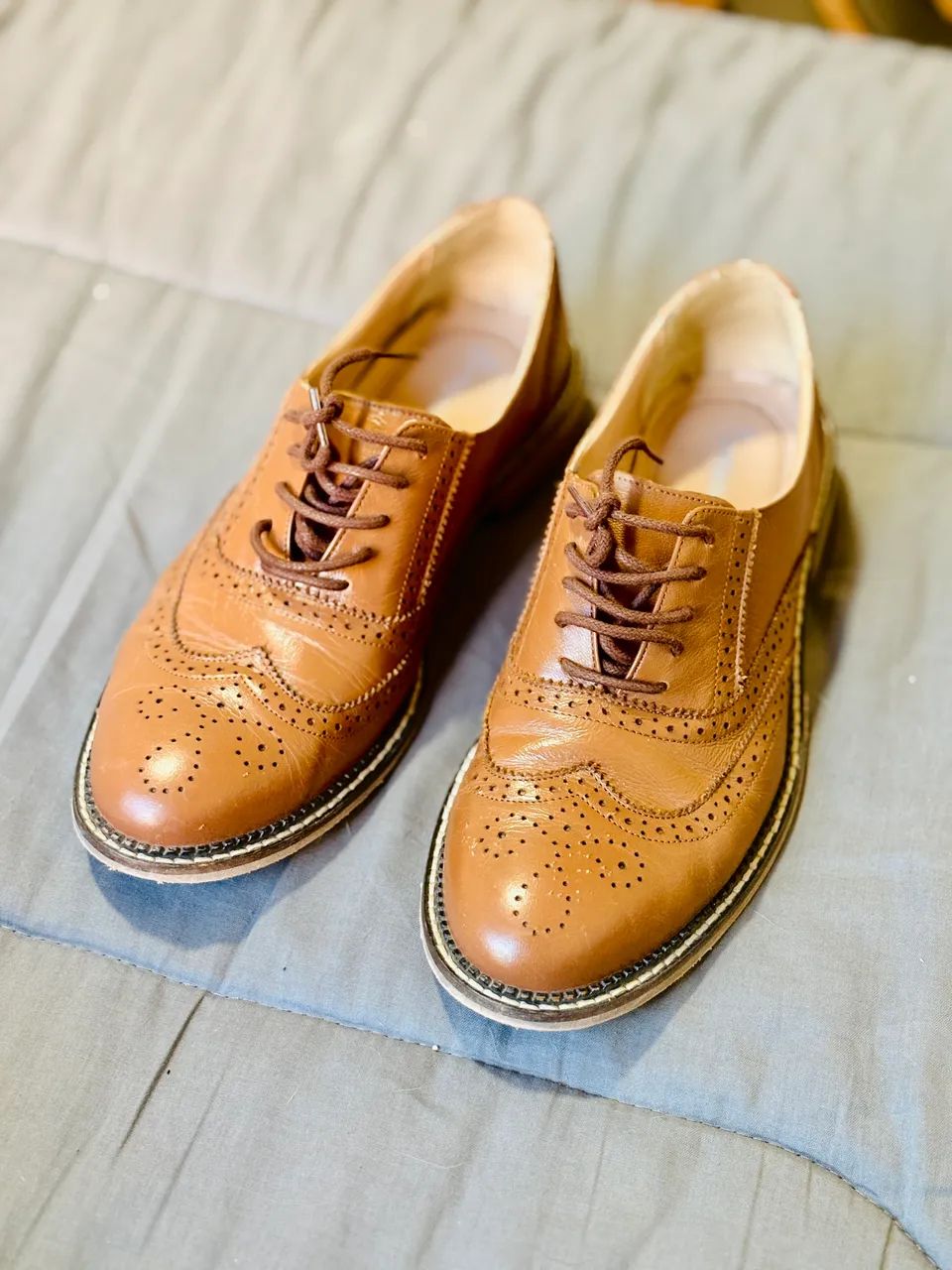 Sapato de couro vintage 38
