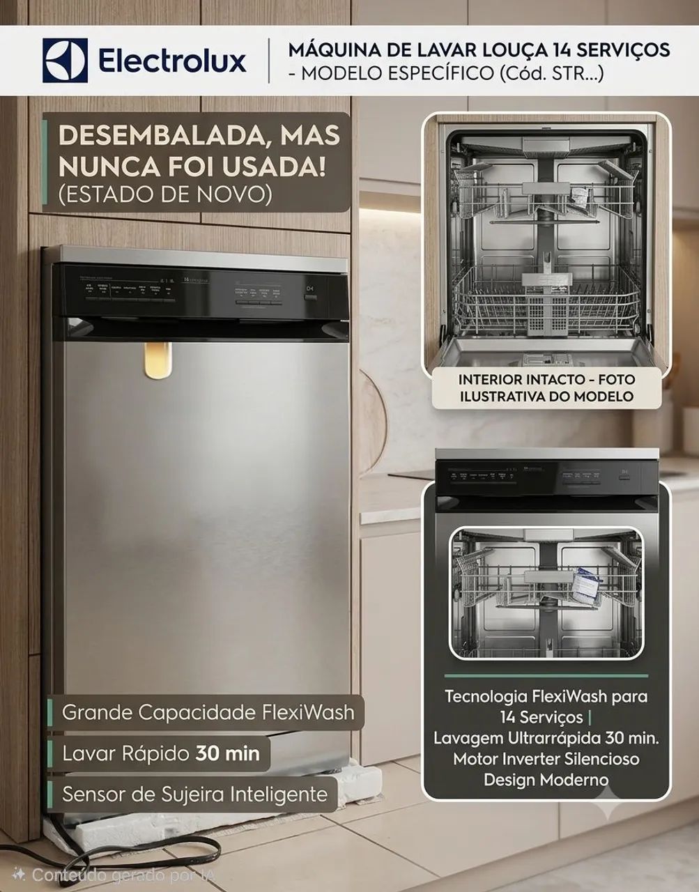Máquina de lavar louça Electrolux 
