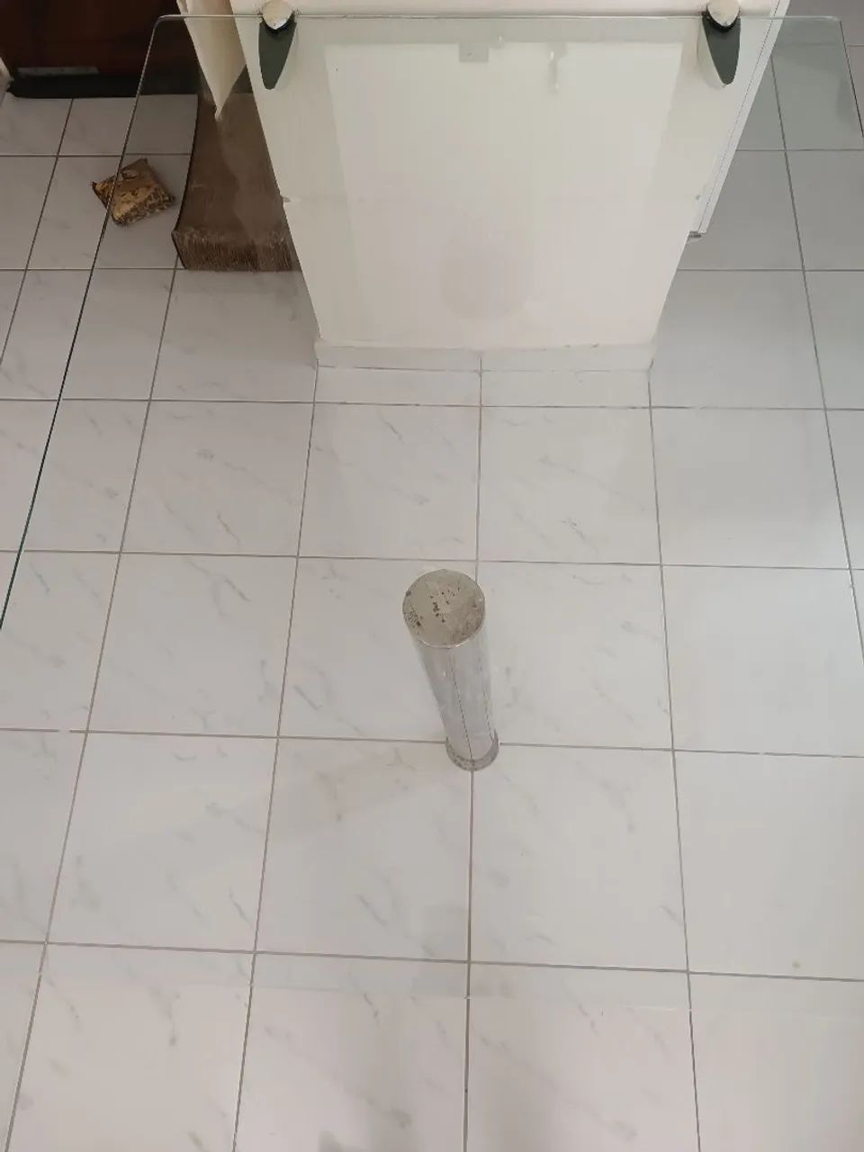 Mesa de vidro com pés de inox - Foto 3