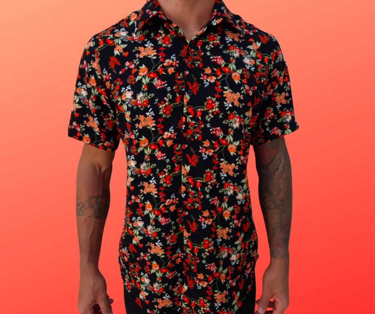 Camisas manga curta florais - Foto 5
