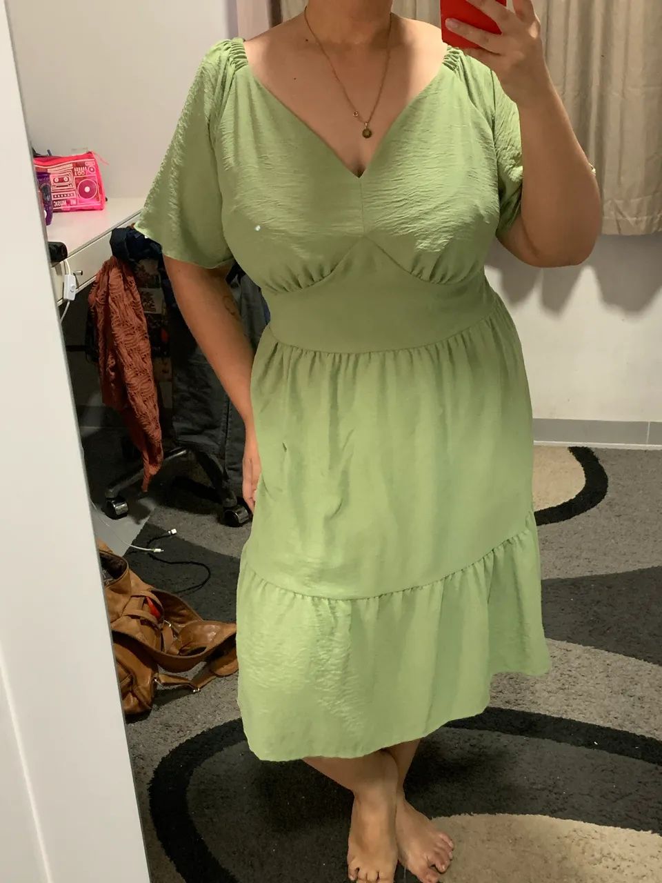 Vestido verde menta - Foto 2