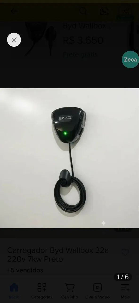 Wallbox original Byd nunca utilizado - Foto 2