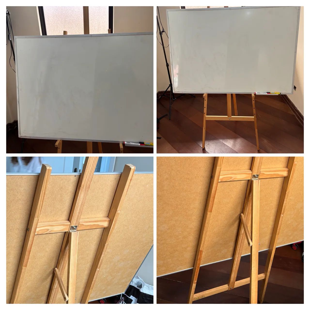 Quadro/Lousa branca com tripé 