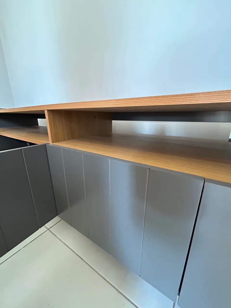 Rack de MDF cinza - Foto 3