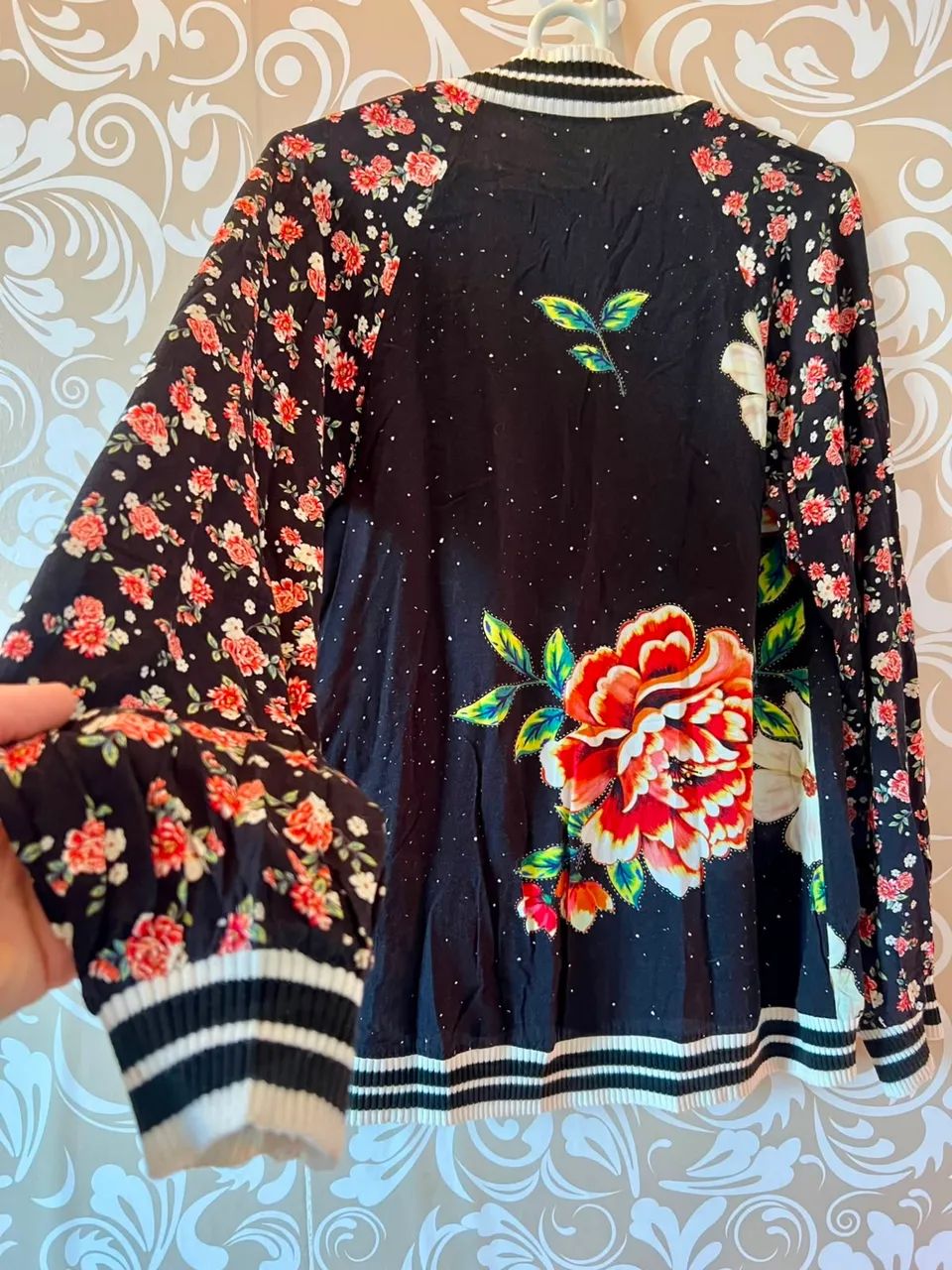 Cardigan floral Farm TAM P - Foto 3