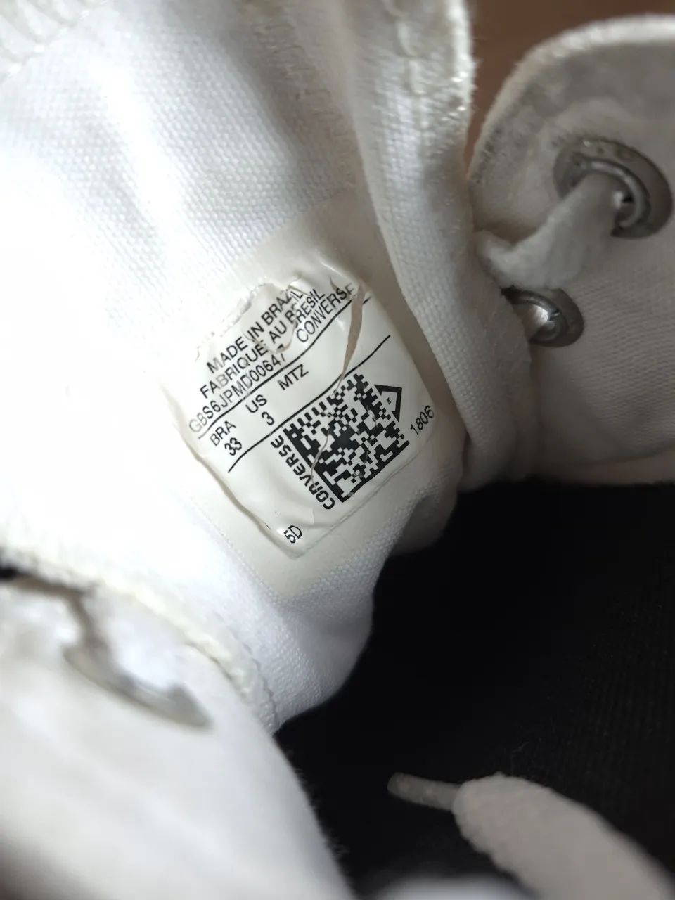 Tênis Converse All Star branco 33 - Foto 4