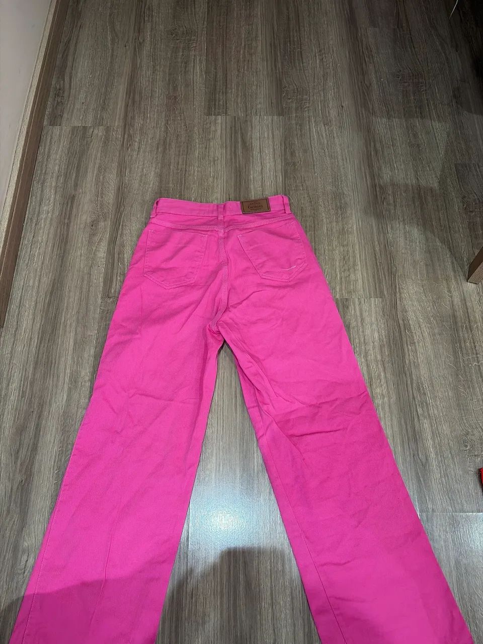 Calça jeans rosa - tamanho 36 - Foto 4
