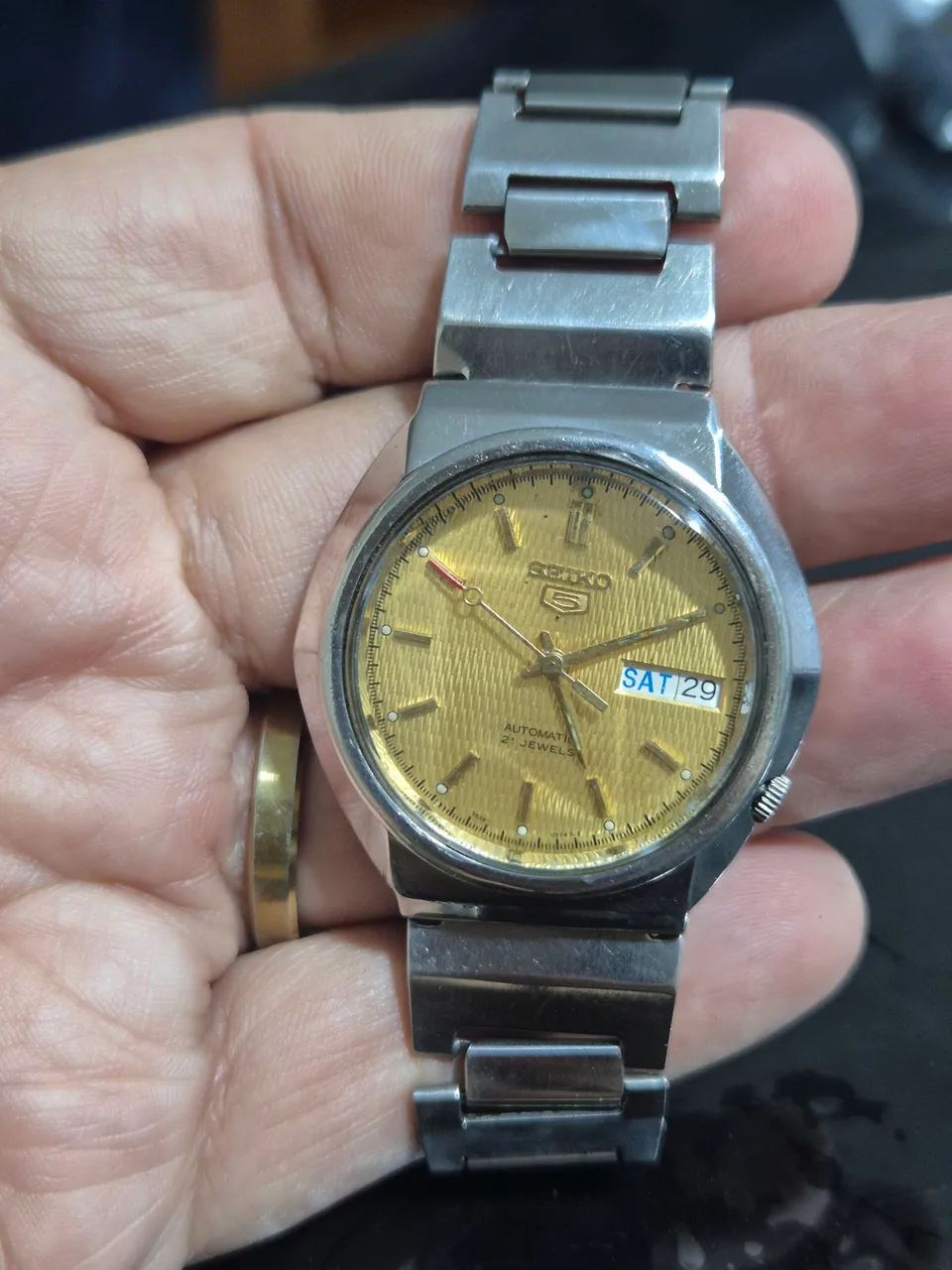 Relógio SEIKO 5 AUTOMÁTICO  7S26 -02F0   -  FUNCIONANDO - Foto 4