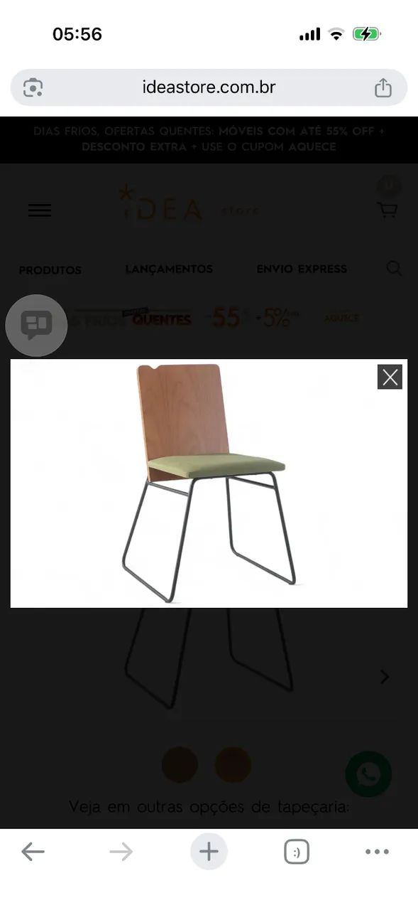 Cadeiras modernas seminovas (preço unidade)  - Foto 3