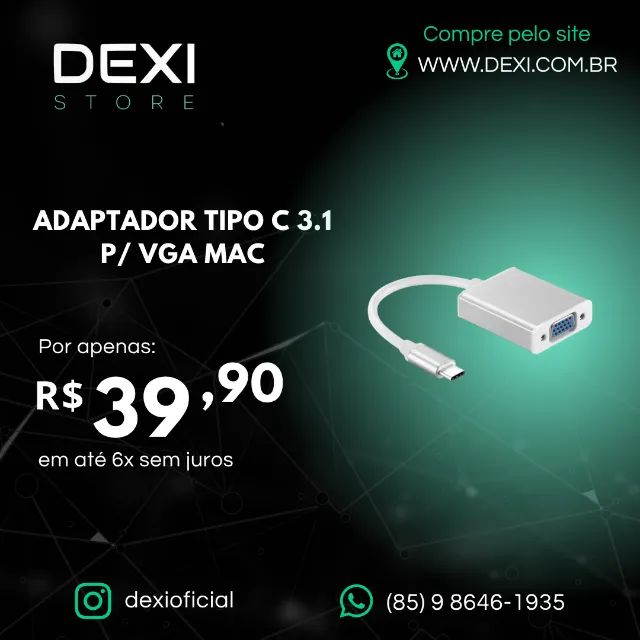 ADAPTADOR TIPO C 3.1 P/VGA MAC 
