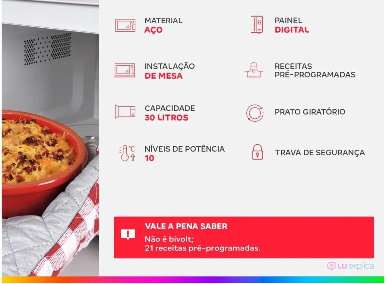 Microondas LG 30L Prata - Foto 2